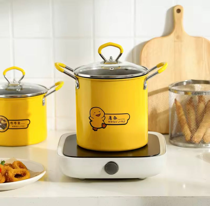 Cartoon Deep Fryer Pot with Basket – 2L / 3L