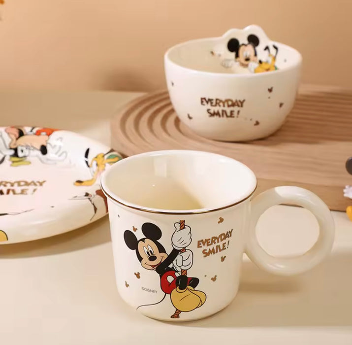 Disney “Everyday Smile” Ceramic Tableware – Mug, Bowl, or Plate