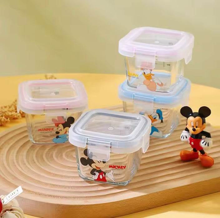 Disney Glass Food Container Set – 4pcs