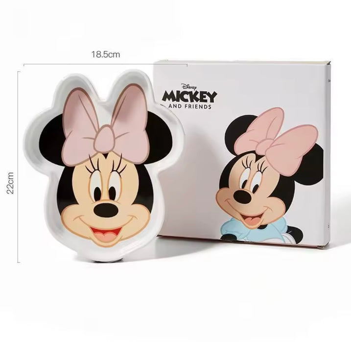 Mickey & Minnie Character-Shaped Plates