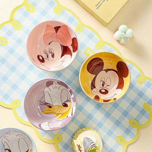 Disney Mickey & Friends Ceramic Bowl Set – 4 Pieces